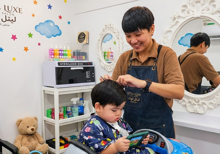 Kids mobile salon van
