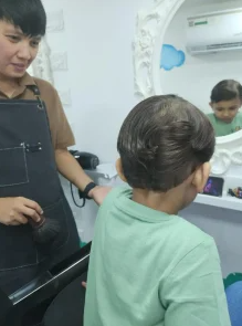 Mobile salon interior